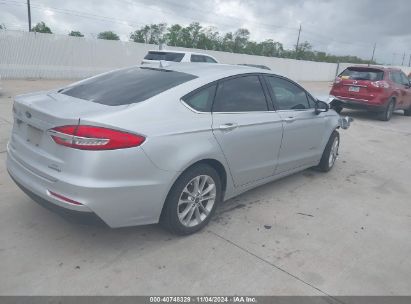 Lot #3037521517 2019 FORD FUSION HYBRID SE