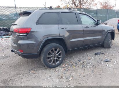 Lot #2992816179 2016 JEEP GRAND CHEROKEE LIMITED 75TH ANNIVERSARY