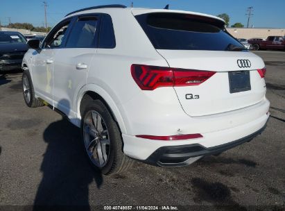 Lot #2992832473 2023 AUDI Q3 PREMIUM 45 TFSI S LINE QUATTRO TIPTRONIC