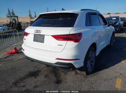 Lot #2992832473 2023 AUDI Q3 PREMIUM 45 TFSI S LINE QUATTRO TIPTRONIC