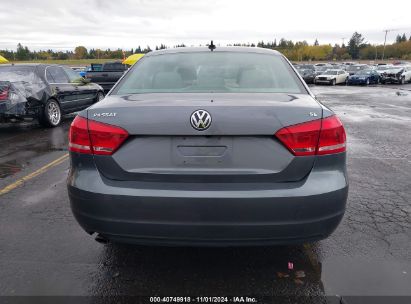 Lot #3049253735 2014 VOLKSWAGEN PASSAT 2.5L SE