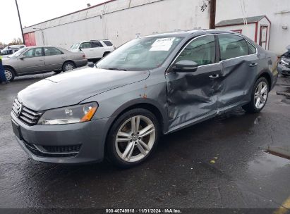 Lot #3049253735 2014 VOLKSWAGEN PASSAT 2.5L SE