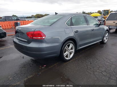 Lot #3049253735 2014 VOLKSWAGEN PASSAT 2.5L SE