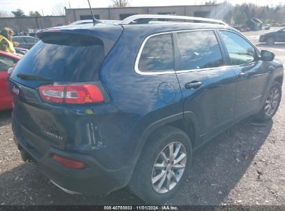 Lot #3031250484 2018 JEEP CHEROKEE LIMITED 4X4