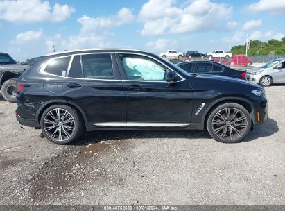 Lot #3057075797 2022 BMW X3 SDRIVE30I