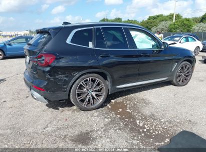 Lot #3057075797 2022 BMW X3 SDRIVE30I