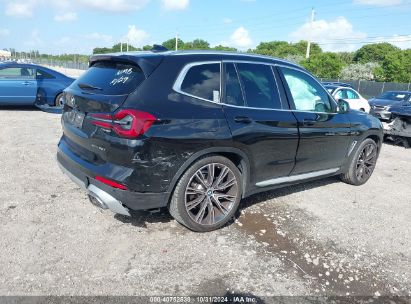 Lot #3057075797 2022 BMW X3 SDRIVE30I