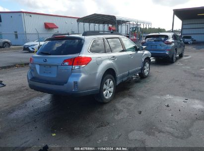 Lot #2995295950 2011 SUBARU OUTBACK 2.5I LIMITED