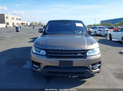 Lot #2989127404 2016 LAND ROVER RANGE ROVER SPORT 3.0L V6 SUPERCHARGED SE