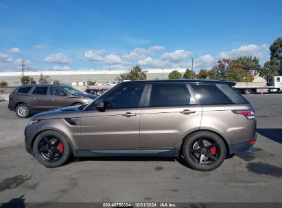 Lot #2989127404 2016 LAND ROVER RANGE ROVER SPORT 3.0L V6 SUPERCHARGED SE