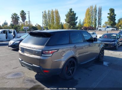 Lot #2989127404 2016 LAND ROVER RANGE ROVER SPORT 3.0L V6 SUPERCHARGED SE