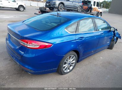 Lot #3037522226 2017 FORD FUSION HYBRID S