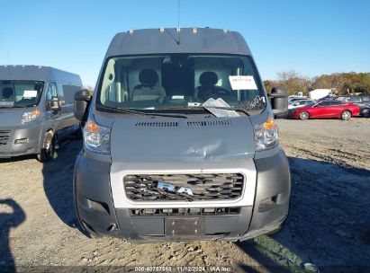 Lot #2992822164 2019 RAM PROMASTER 3500 CARGO VAN HIGH ROOF 159 WB EXT