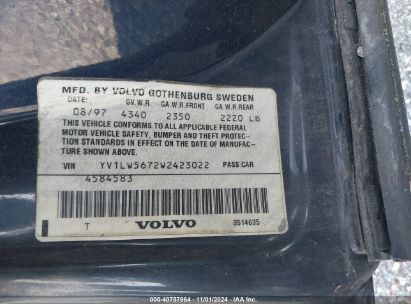 Lot #2995295896 1998 VOLVO V70 GLT