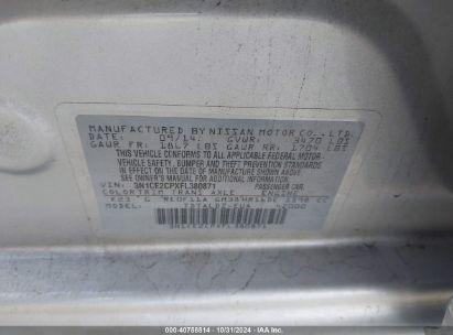 Lot #2995295844 2015 NISSAN VERSA NOTE S (SR)/S PLUS/SL/SR/SV