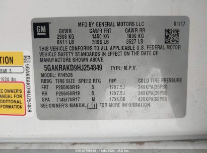 Lot #3053064138 2017 BUICK ENCLAVE CONVENIENCE