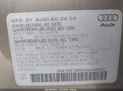 Lot #3035084528 2009 AUDI Q5 3.2 PREMIUM