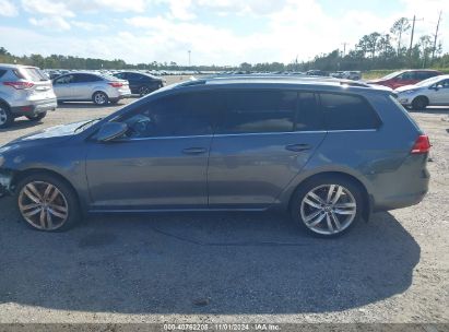 Lot #2995295391 2015 VOLKSWAGEN GOLF SPORTWAGEN TSI SEL 4-DOOR