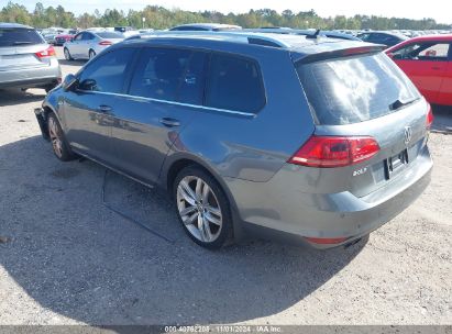 Lot #2995295391 2015 VOLKSWAGEN GOLF SPORTWAGEN TSI SEL 4-DOOR