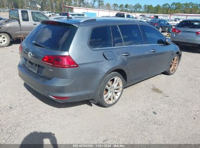 Lot #2995295391 2015 VOLKSWAGEN GOLF SPORTWAGEN TSI SEL 4-DOOR