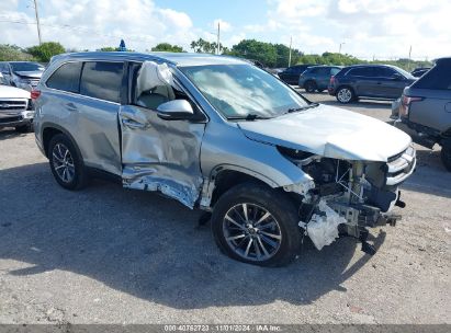 Lot #3035073825 2019 TOYOTA HIGHLANDER XLE