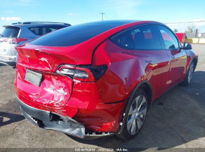 Lot #2992813890 2022 TESLA MODEL Y LONG RANGE DUAL MOTOR ALL-WHEEL DRIVE