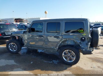 Lot #3050083985 2022 JEEP WRANGLER UNLIMITED SAHARA 4X4