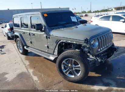 Lot #3050083985 2022 JEEP WRANGLER UNLIMITED SAHARA 4X4