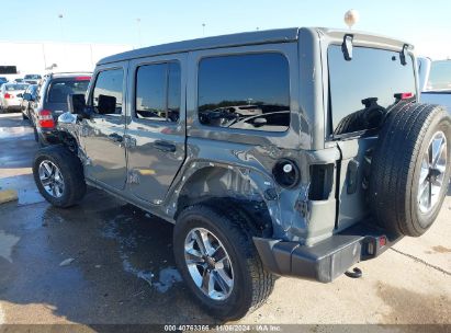 Lot #3050083985 2022 JEEP WRANGLER UNLIMITED SAHARA 4X4