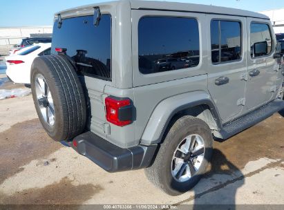 Lot #3050083985 2022 JEEP WRANGLER UNLIMITED SAHARA 4X4