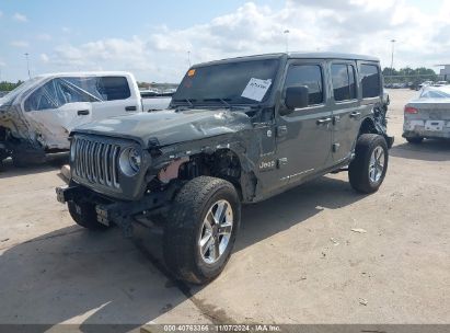 Lot #3050083985 2022 JEEP WRANGLER UNLIMITED SAHARA 4X4