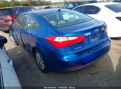 Lot #2996536214 2014 KIA FORTE LX