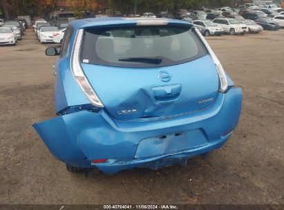 Lot #3035073876 2013 NISSAN LEAF SL