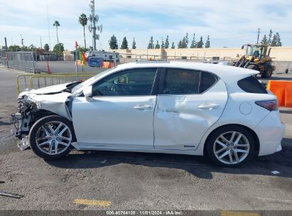 Lot #2992832413 2015 LEXUS CT 200H