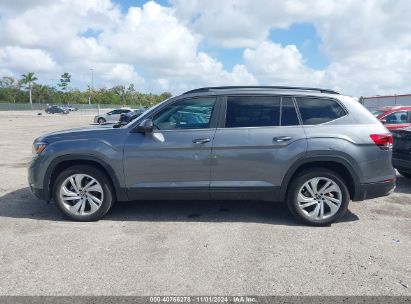 Lot #2992822020 2021 VOLKSWAGEN ATLAS 3.6L V6 SE W/TECHNOLOGY