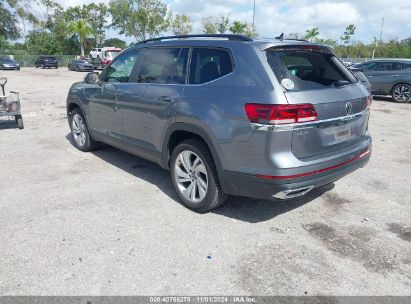 Lot #2992822020 2021 VOLKSWAGEN ATLAS 3.6L V6 SE W/TECHNOLOGY