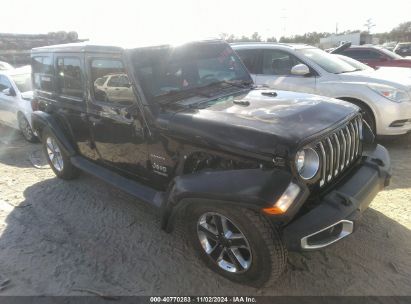 Lot #3047412038 2019 JEEP WRANGLER UNLIMITED SAHARA 4X4