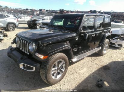 Lot #3047412038 2019 JEEP WRANGLER UNLIMITED SAHARA 4X4