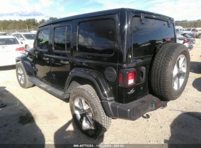 Lot #3047412038 2019 JEEP WRANGLER UNLIMITED SAHARA 4X4