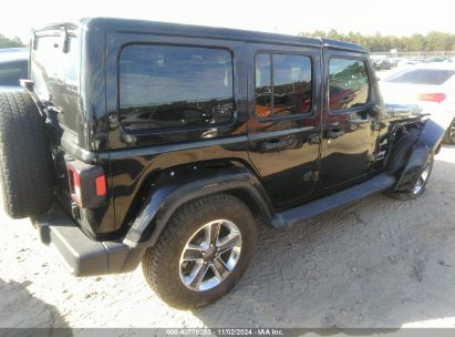 Lot #3047412038 2019 JEEP WRANGLER UNLIMITED SAHARA 4X4