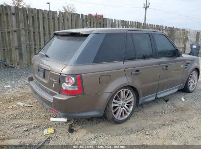 Lot #2992821499 2010 LAND ROVER RANGE ROVER SPORT HSE