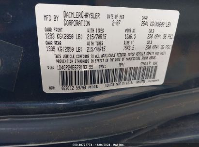 Lot #2995295377 2007 DODGE GRAND CARAVAN SE