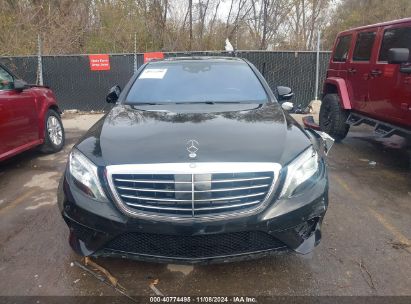 Lot #3019655668 2015 MERCEDES-BENZ S 63 AMG 4MATIC