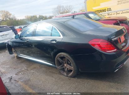 Lot #3019655668 2015 MERCEDES-BENZ S 63 AMG 4MATIC