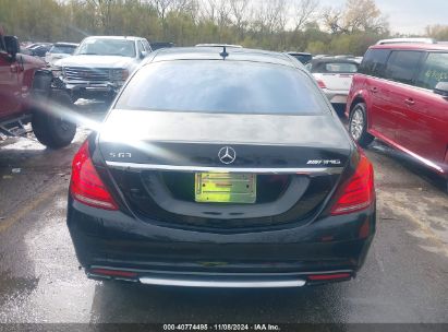 Lot #3019655668 2015 MERCEDES-BENZ S 63 AMG 4MATIC