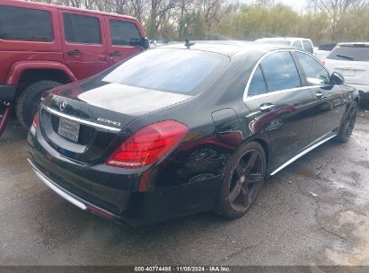 Lot #3019655668 2015 MERCEDES-BENZ S 63 AMG 4MATIC