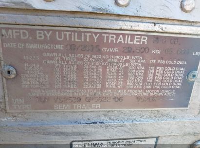 Lot #2992829175 2016 UTILITY TRAILER MFG 53' SEMI TRAILER