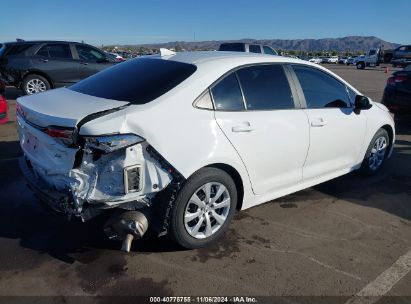 Lot #2996535901 2020 TOYOTA COROLLA LE