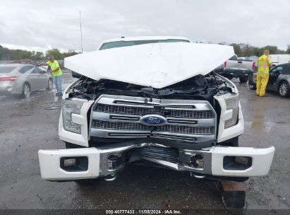 Lot #3007846302 2016 FORD F-150 PLATINUM