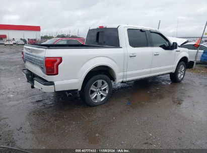 Lot #3007846302 2016 FORD F-150 PLATINUM